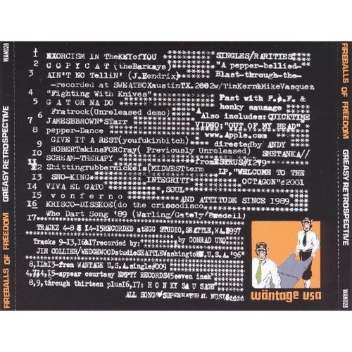 Fireballs Of Freedom - Greasy Retrospective (CD)