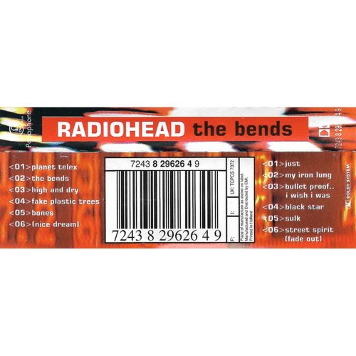 Radiohead - The Bends (kazetta)