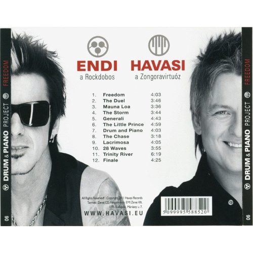 Havasi Pres. Drum & Piano Project - Freedom (CD + DVD)
