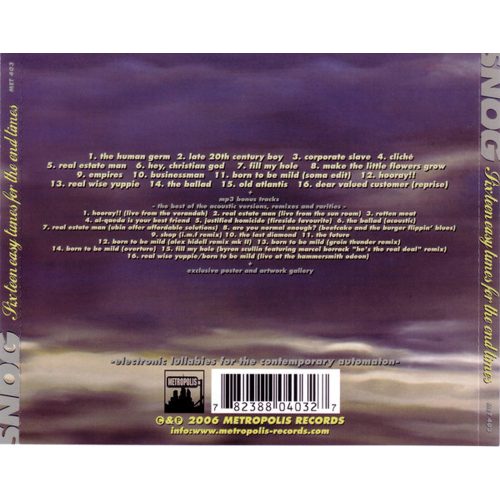 Snog - Sixteen Easy Tunes For The End Times (CD)