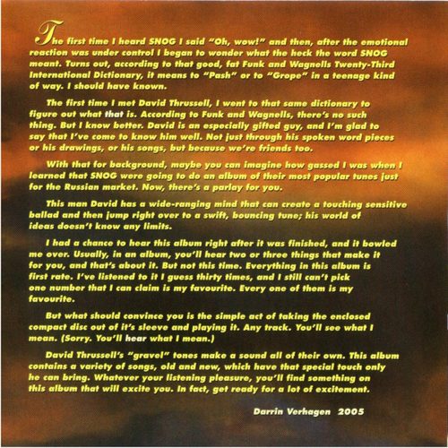 Snog - Sixteen Easy Tunes For The End Times (CD)