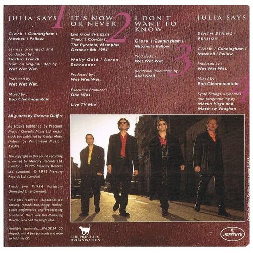 Wet Wet Wet - Julia Says (CDs)