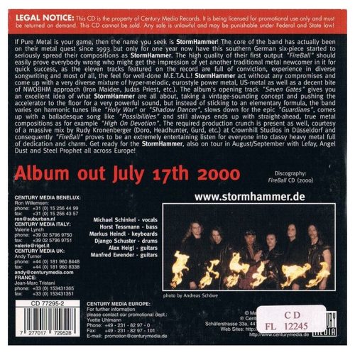 Stormhammer - Fireball (CD)