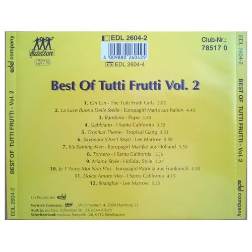 Various - Best Of Tutti Frutti - Vol. 2 (CD)