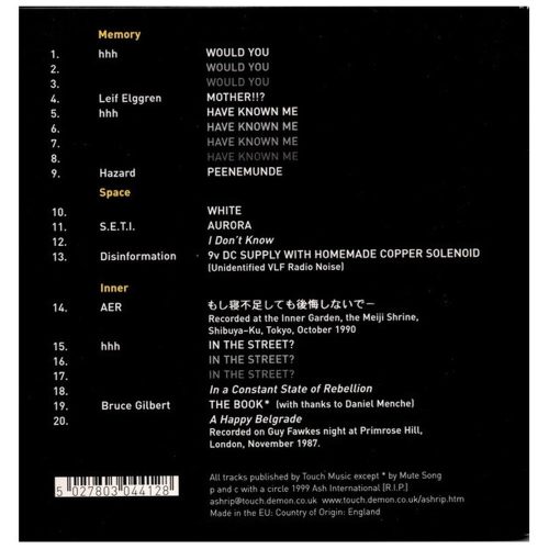 Various - Antitrade (An Ash International Compilation) (CD)