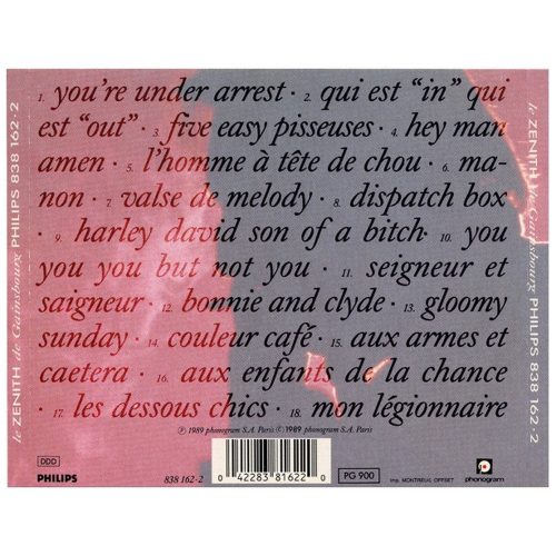 Gainsbourg - Le Zénith De Gainsbourg (CD)