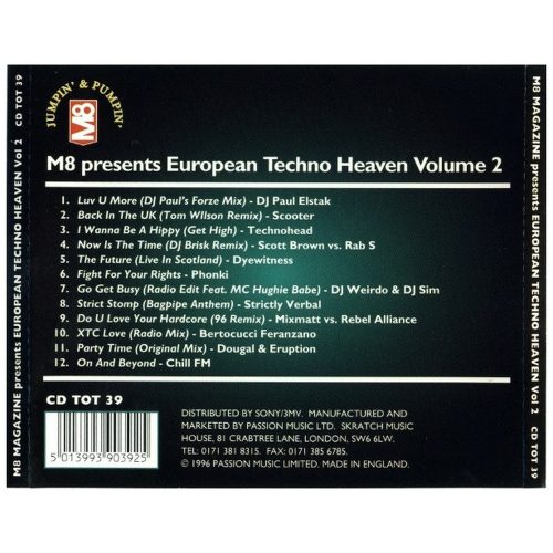 Various - M8 Presents: European Techno Heaven Vol. 2 (CD)