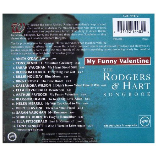 Various / Rodgers & Hart - My Funny Valentine / The Rodgers & Hart Songbook (CD)