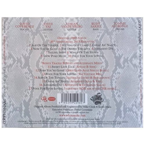 Whitesnake - Slip Of The Tongue (CD)