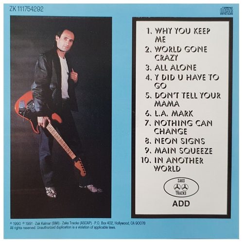 Zak Kalmar - Self-Sufficient Illusions (CD)