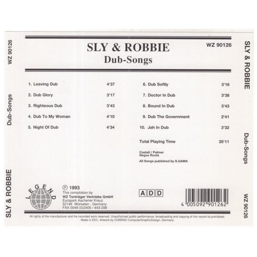 Sly & Robbie - Dub-Songs (CD)