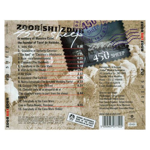 Zdob [Shi] Zdub - 450 Sheep (CD)