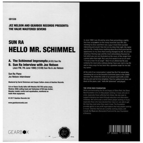 Sun Ra - Hello Mr. Schimmel (7" vinyl)