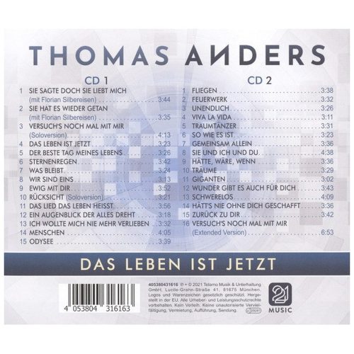 Thomas Anders - Das Leben Ist Jetzt (2× CD)