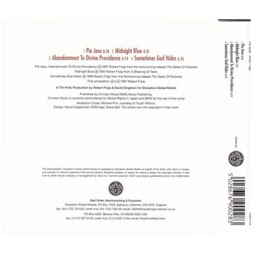 Robert Fripp - Pie Jesu (CDs)