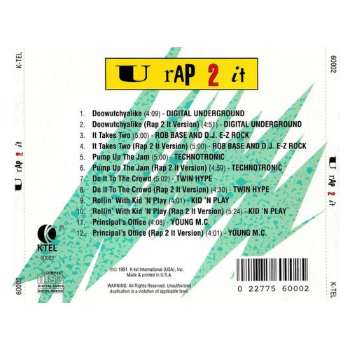 Various - U Rap 2 It (CD)