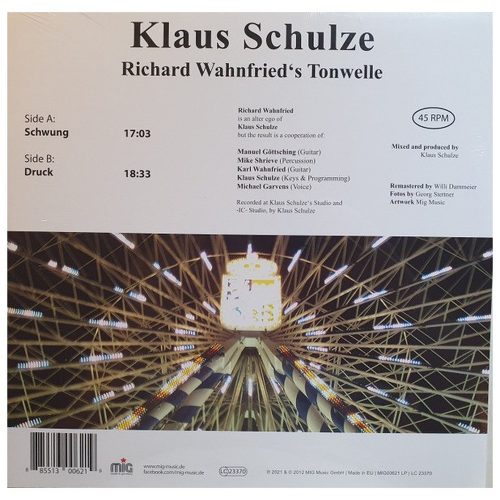 Richard Wahnfried - Tonwelle (LP vinyl)