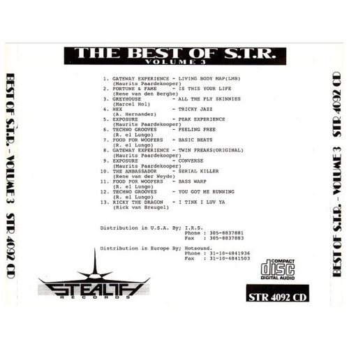 Various - The Best Of STR House & Techno Vol. 3 (CD)
