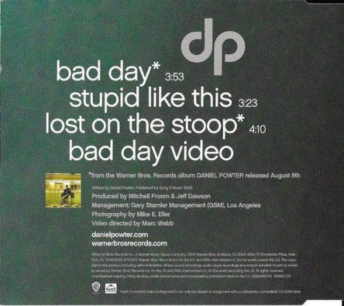 Daniel Powter - Bad Day (CDs)