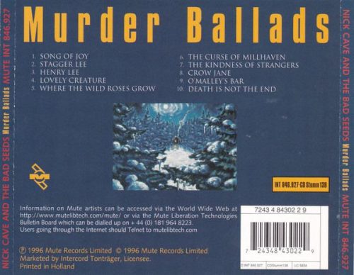 Nick Cave And The Bad Seeds - Murder Ballads (CD)