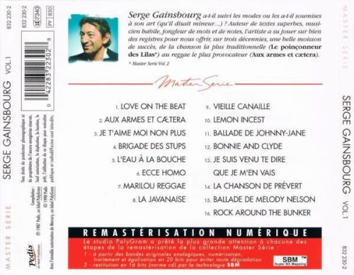 Serge Gainsbourg - Master Serie Vol. 1 (CD)