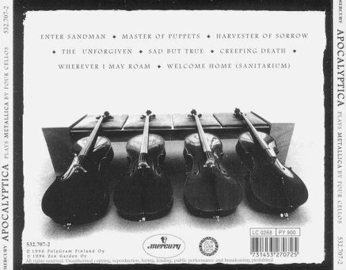 Apocalyptica - Plays Metallica By Four Cellos (CD)