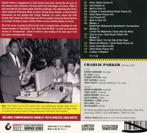 Charlie Parker - At Café Society (CD)