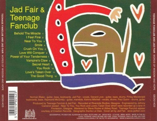 Teenage Fanclub & Jad Fair - Words Of Wisdom And Hope (CD)
