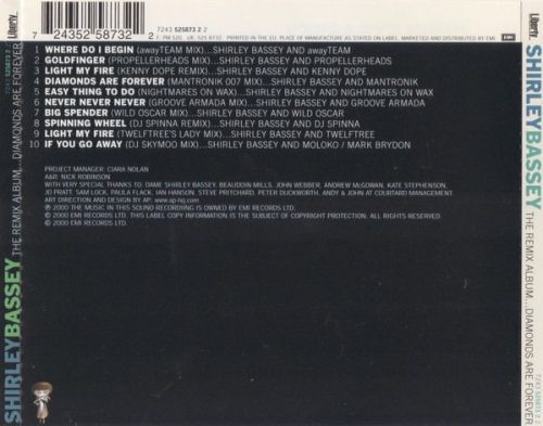 Shirley Bassey - The Remix Album...Diamonds Are Forever (CD)