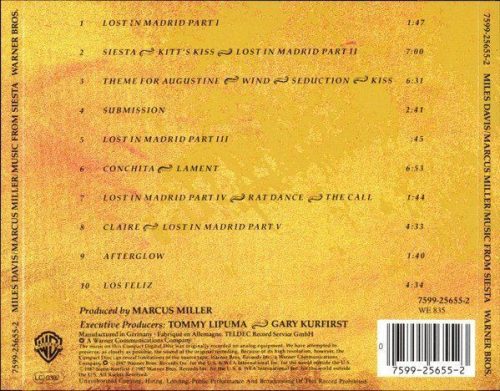 Miles Davis / Marcus Miller - Music From Siesta (CD)