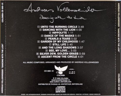 Andreas Vollenweider - Dancing With The Lion (CD)