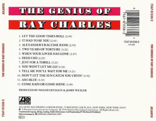 Ray Charles - The Genius Of Ray Charles (CD)