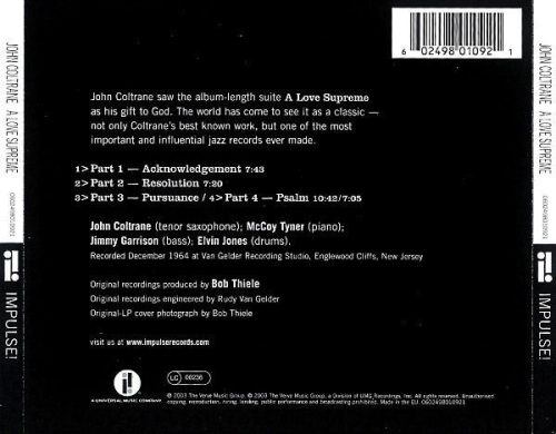 John Coltrane - A Love Supreme (CD)