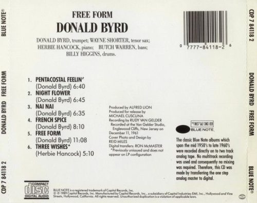 Donald Byrd - Free Form (CD)