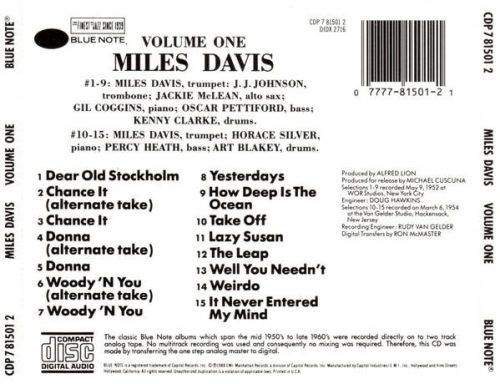 Miles Davis - Volume 1 (CD)