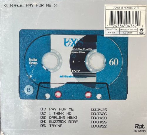 Whale - Pay For Me (CD, promo)