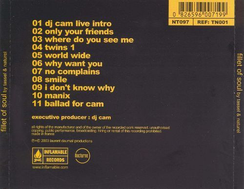 DJ Cam Presents: Tassel & Naturel – Fillet Of Soul (CD)