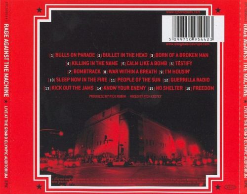 Rage Against The Machine - Live At The Grand Olympic Auditorium (CD)