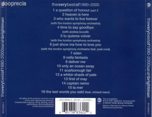 Sarah Brightman - The Very Best Of 1990-2000 (CD)