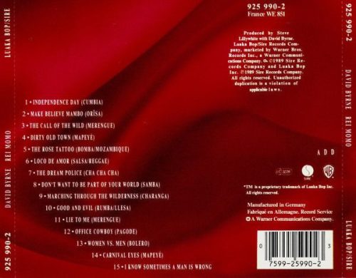 David Byrne - Rei Momo (CD)