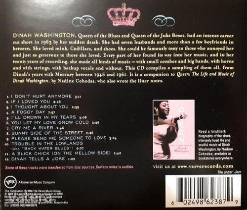 Dinah Washington - Queen: The Music Of Dinah Washington (CD)
