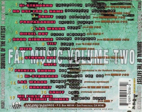 Various - Fat Wreck Chords Presents - Survival Of The Fattest (CD)