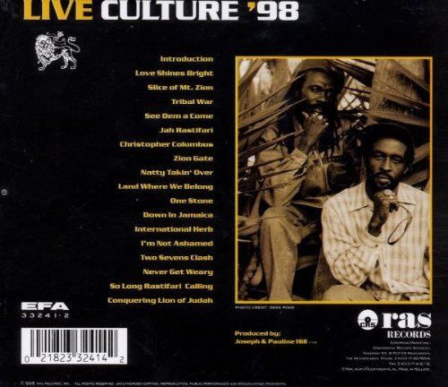 Culture - Cultural Livity : Live Culture '98 (CD)
