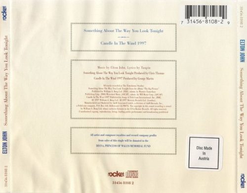 Elton John - Something About The Way You Look Tonight / Candle In The Wind 1997 (CDs)