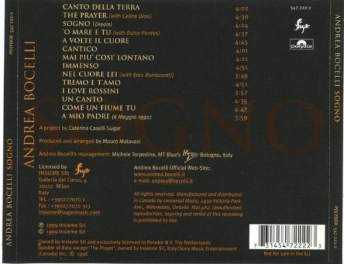 Andrea Bocelli - Sogno (CD)