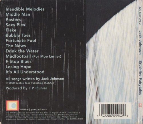Jack Johnson - Brushfire Fairytales (CD)