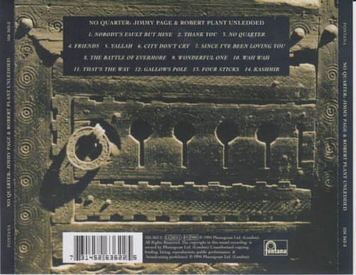 Jimmy Page & Robert Plant - No Quarter: Jimmy Page & Robert Plant Unledded (CD)