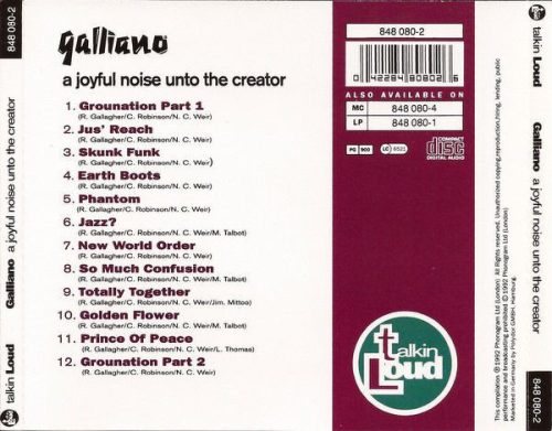 Galliano - A Joyful Noise Unto The Creator (CD)