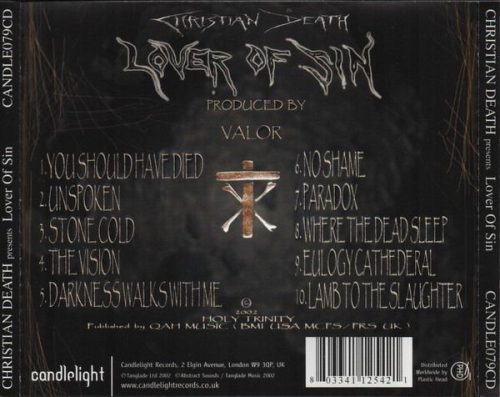 Christian Death - Lover Of Sin (CD)