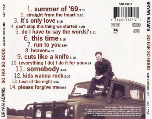 Bryan Adams - So Far So Good (CD)